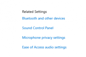 تنظیمات صدا در ویندوز